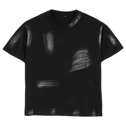 Washed-out Vintage Loose Cotton Fashion Men's T-shirt