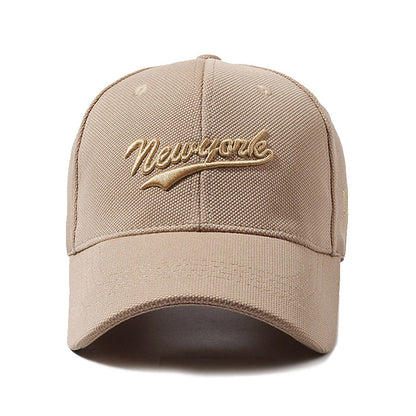 Hard Crown Baseball Cap Men's And Women's Embroidered Letters