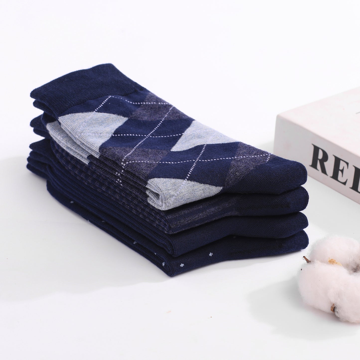 Plus Size Men's Socks Long Deodorant Cotton