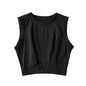 Women's Loose Exercise Blouse I-shaped Round Neck Slim-fit Tank Top