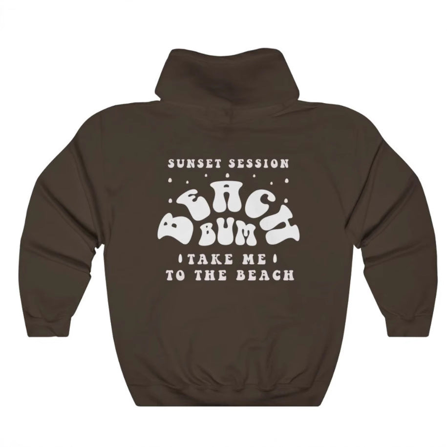 Hooded Men's And Women's Same Printed Sweater