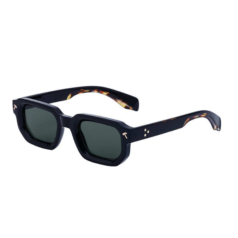 Square Frame Sunglasses Men's Advanced Driving Small Frame Sunglasses Men