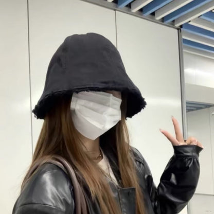 Big Head Circumference Casual Fisherman Hat Women's Spring And Autumn