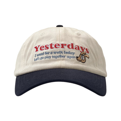 Cute Puppy Embroidered Baseball Cap For Women