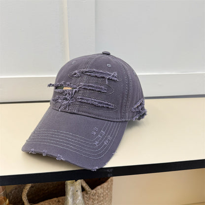 Sun Hat Make Old Ripped Soft Top Baseball Cap