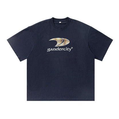 Retro Contrast Color Check Printed T-shirt For Men