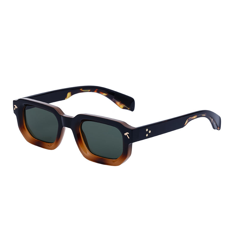 Square Frame Sunglasses Men's Advanced Driving Small Frame Sunglasses Men