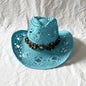 Gem The Magic Aster Straw Hat Handmade Hollow Sun Shade
