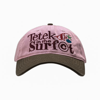 Retro Contrast Color Peaked Cap Men And Women Small Fish Starfish