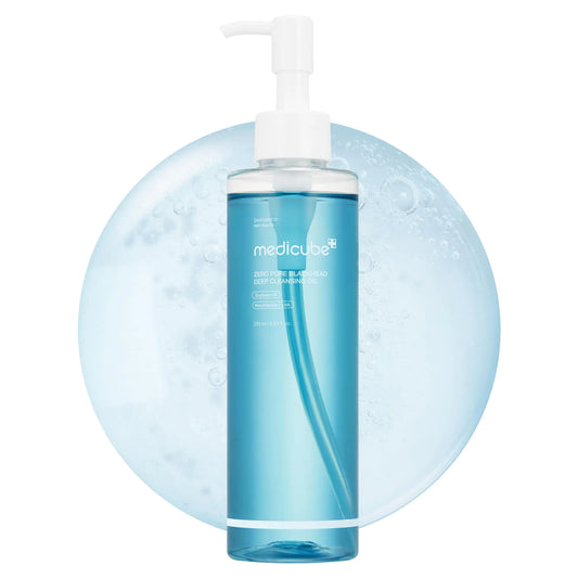 Medicube Zero Pore Blackhead Deep Cleansing Oil | Makeup Remover for all skin types Daily Moisture Facial Cleanser Low-Irritation | Korean Skin Care (205ml / 6.93 fl.oz)