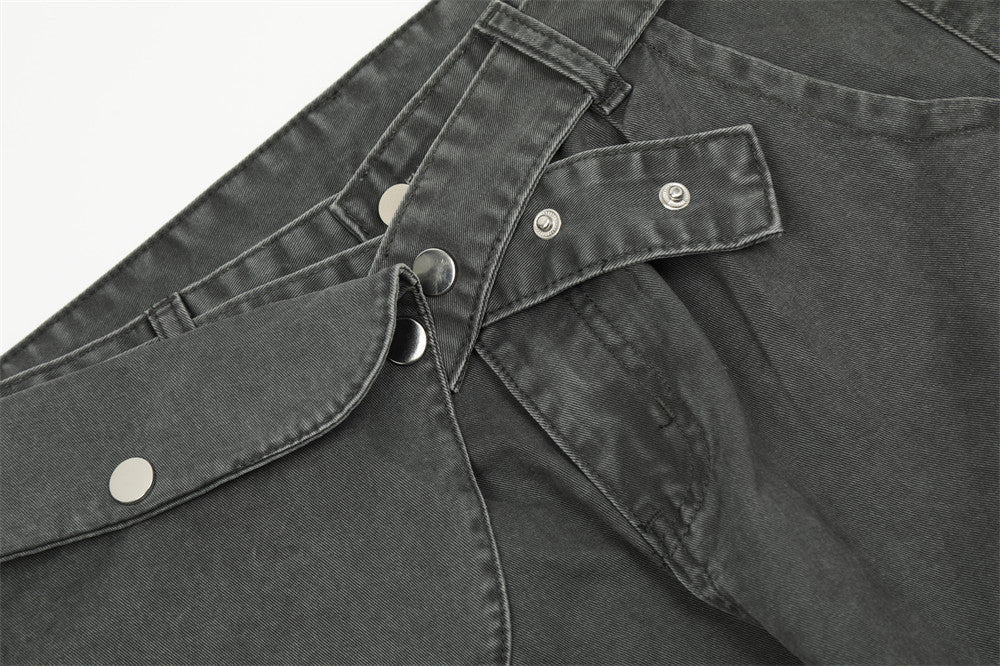 Loose Denim Trousers Men's Outdoor Tactics