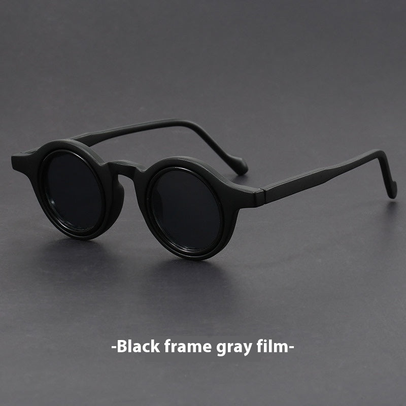 Retro Handmade Tofu Pudding-frame Sunglasses Women's Retro Thick-frame Sunglasses