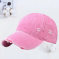 Outdoor Embroidered Printed Washed Hole Baseball Cap