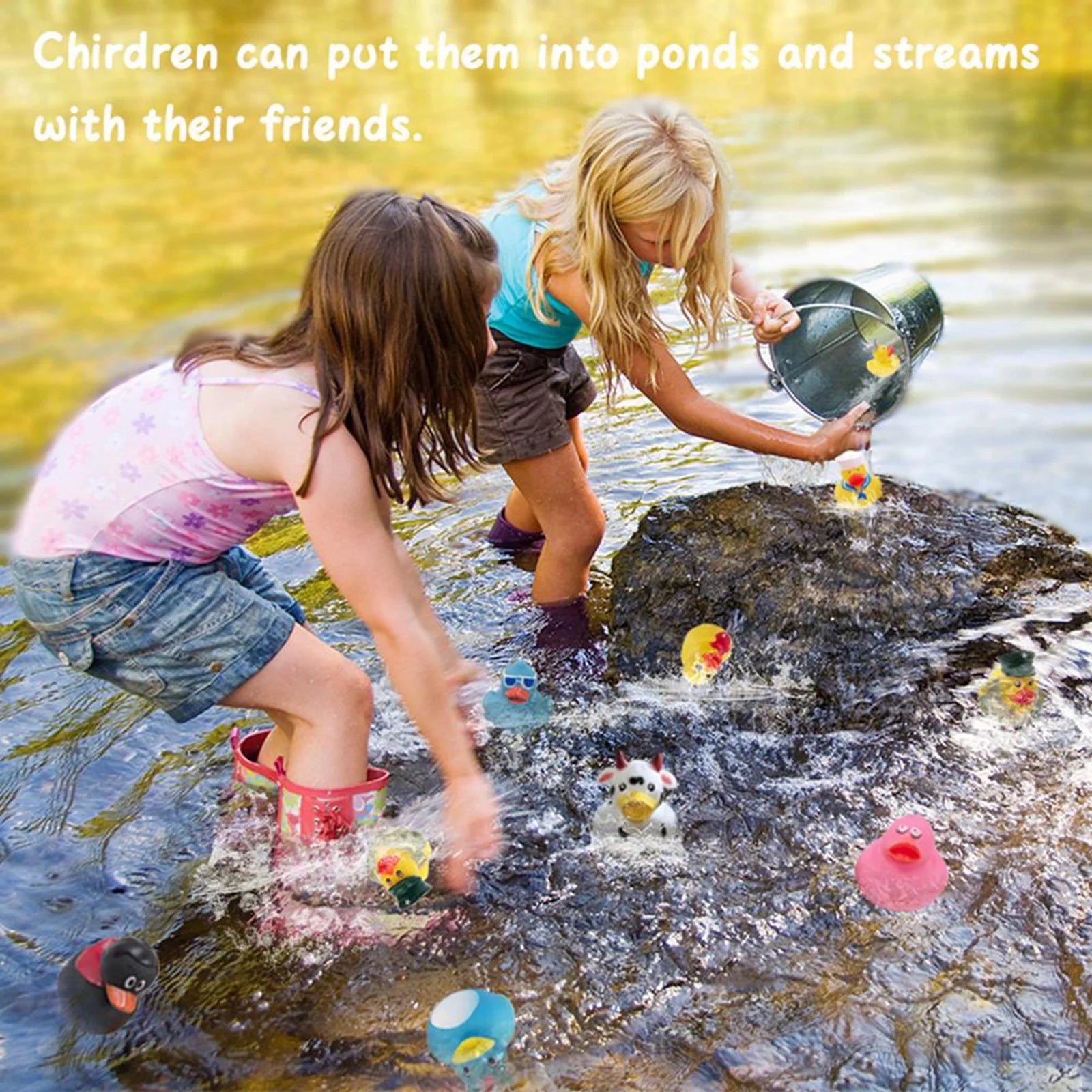 30 Pack Rubber Duck for Jeeps Ducking - 2" Bulk Floater Duck for Kids - Baby Bath Toy Assortment - Party Favors, Birthdays, Bath Time, and More (30 Varieties)