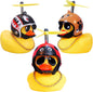 Duck Car Dashboard Decorations 3Pack Rubber Duck for Car Car Accessories Rubber Duck with Thruster Helmet Sunglasses, and Gold Chain Cool Ornaments