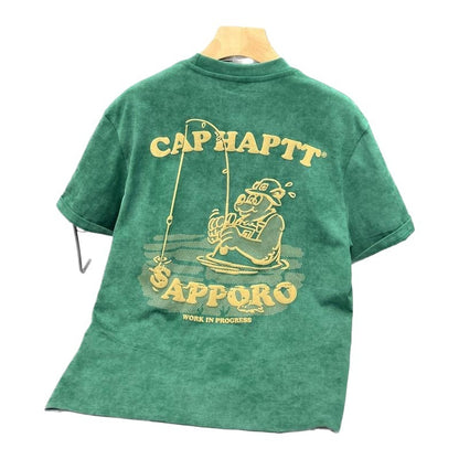 American-style Heavy Short-sleeved T-shirt Men's Summer High Sense