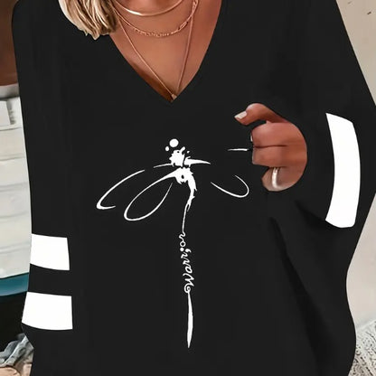 Casual Long Sleeve Loose Sweatshirt