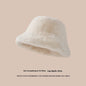 Plush Bonnet Children's Fleece-lined Bucket Bucket Hat