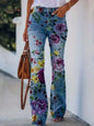 Women's Printed Polyester Jeans