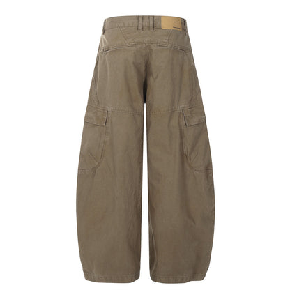 Trendy Multi-pocket Casual Wide-leg Pants Trousers