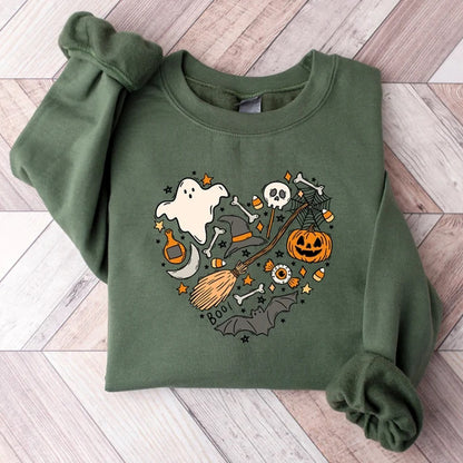 Cartoon Cute Halloween Sports Sweater