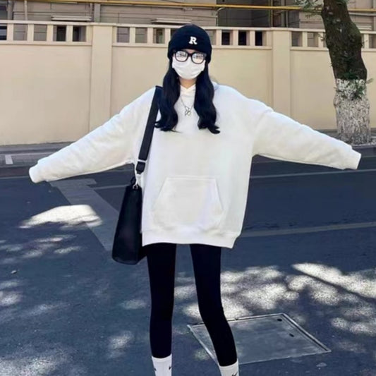 Loose Fashion Hooded Couple Coat