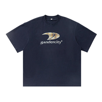 Retro Contrast Color Check Printed T-shirt For Men