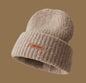 Girls Loose Design Woolen Cap Slimming Face-looking Small Warm Hat