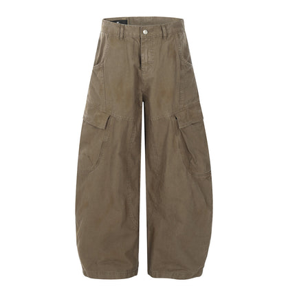 Trendy Multi-pocket Casual Wide-leg Pants Trousers