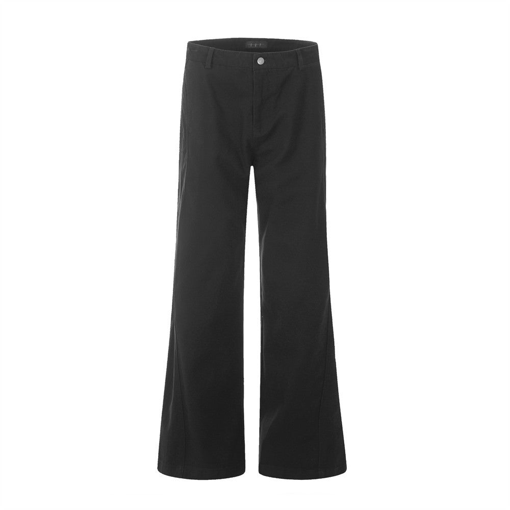 Men's American-style Solid Color Overalls