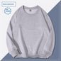 Men's Round Neck Hoodie Solid Color Couple's Shirt