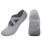 Non-slip Glue Women's Antibacterial Cotton Cross Strap Yoga Socks
