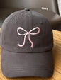Ins Korean Style Baseball Cap Girl Bow Sweet