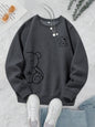 Kawaii OK Teddy Bear Printing Sweatshirts For Women Classic