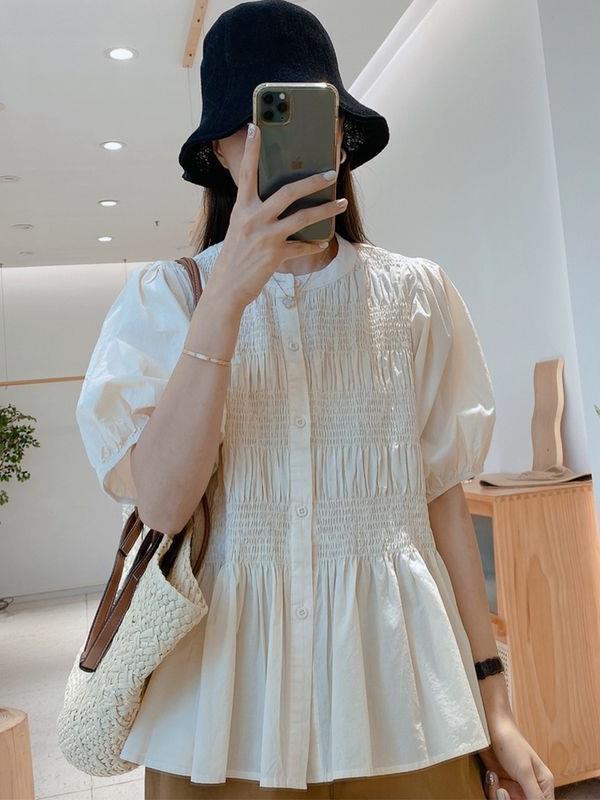 Summer New Loose Slimming Short-sleeved Shirt For Women