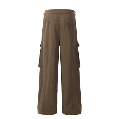 Hip Hop Big Workwear With Pocket Trousers Men's Design Sense