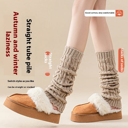 Knitted Long Wool Bunching Socks