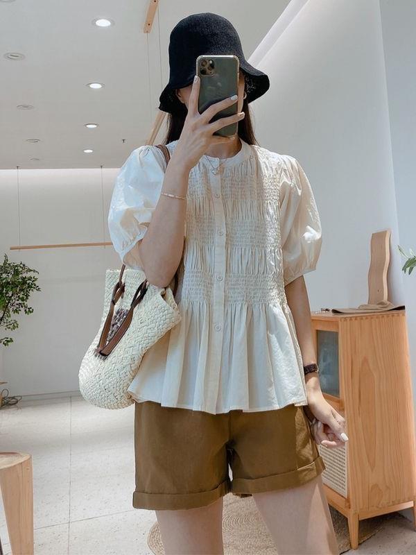 Summer New Loose Slimming Short-sleeved Shirt For Women