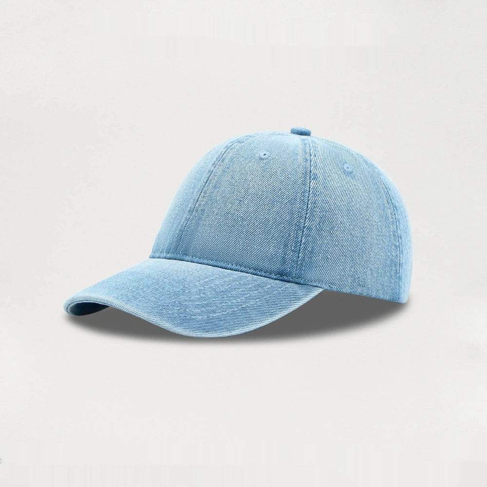 Summer Denim Light Version Solid Color Casual Baseball Cap